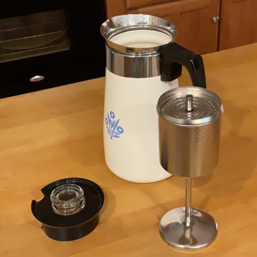 CorningWare 9 Cup Coffee Pot Perculator